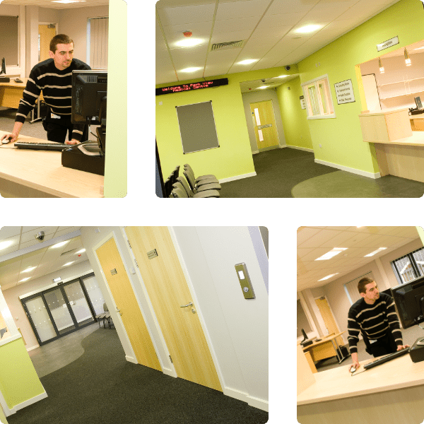 Photo montage of Park View Medical Centre interior