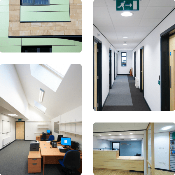 Photo montage of Standish Medical Practice interior