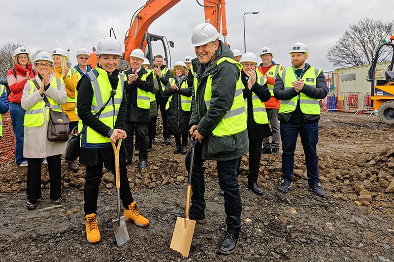 Breaking ground on the new centre