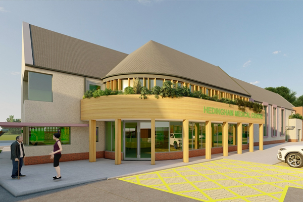 Artist's 3D Impression of the Hedingham Surgery